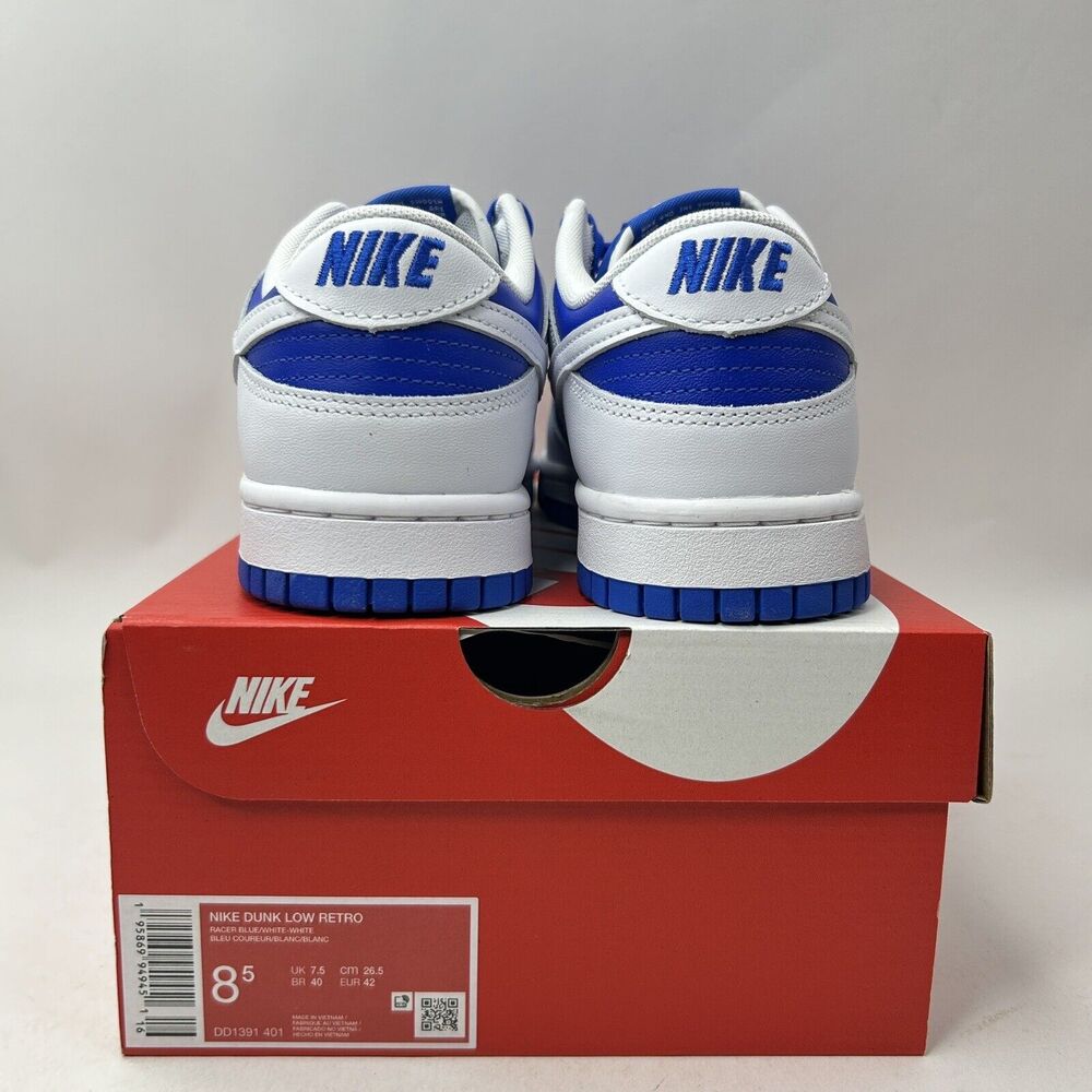 Nike Shoes Dunk Low Retro “Racer Blue” 2023 - Picture 4 of 5